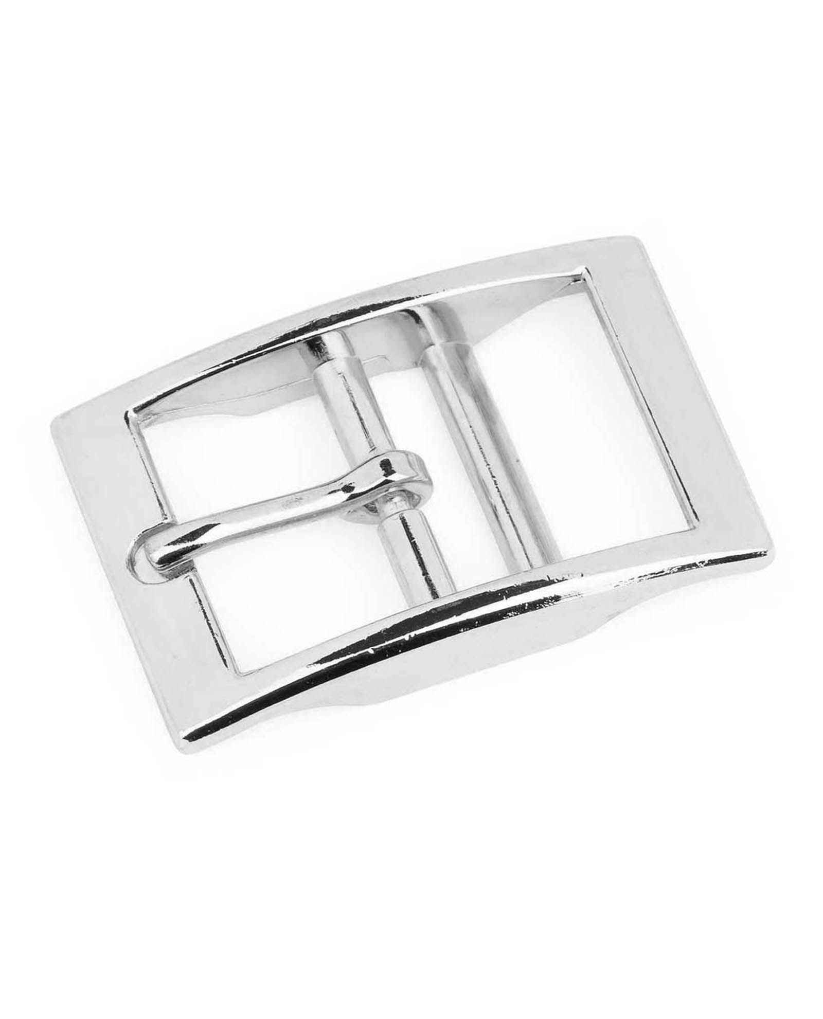 Buy Silver Center Bar Belt Buckle - 40 mm (1 1/2) 