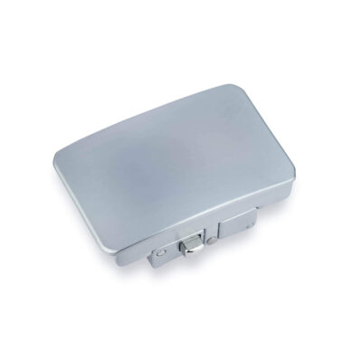 Silver Gray Ratchet Belt Buckle 35 Mm 1