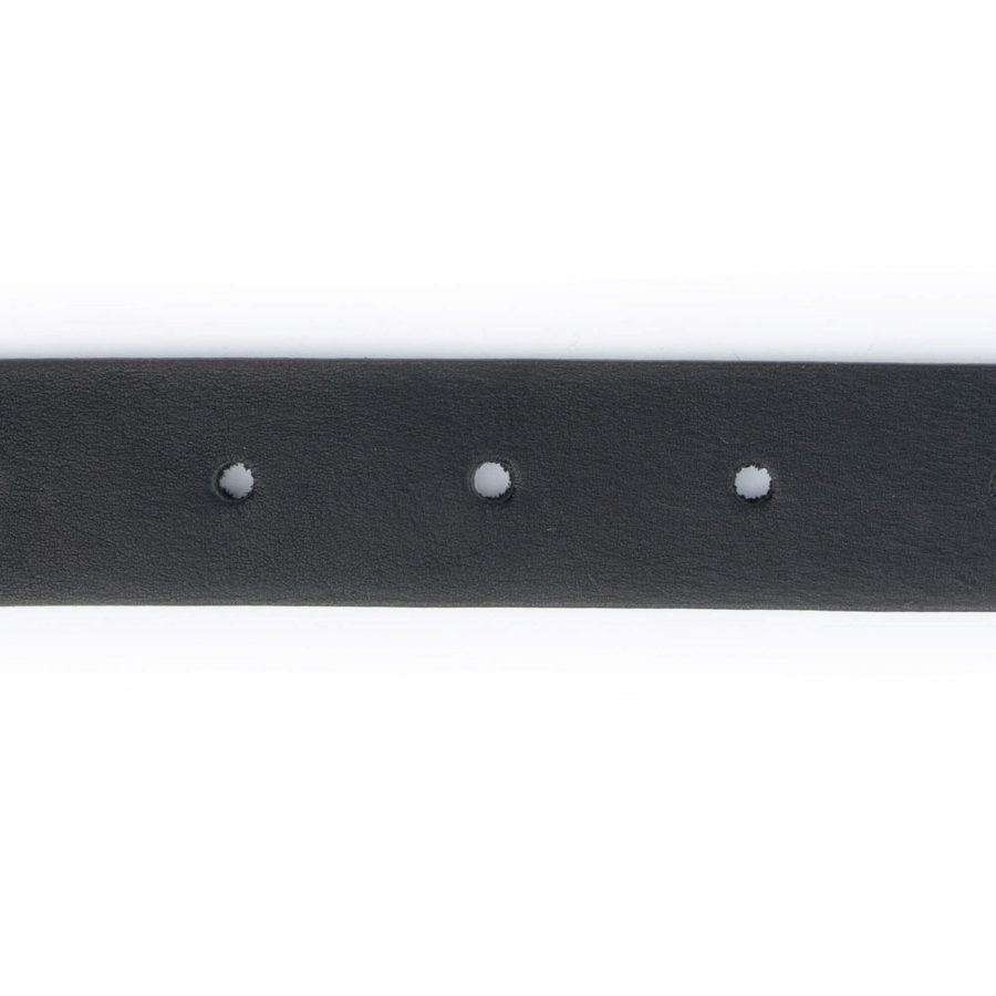 Western Silver Chain Belt For Women Black Full Grain Leather 10
