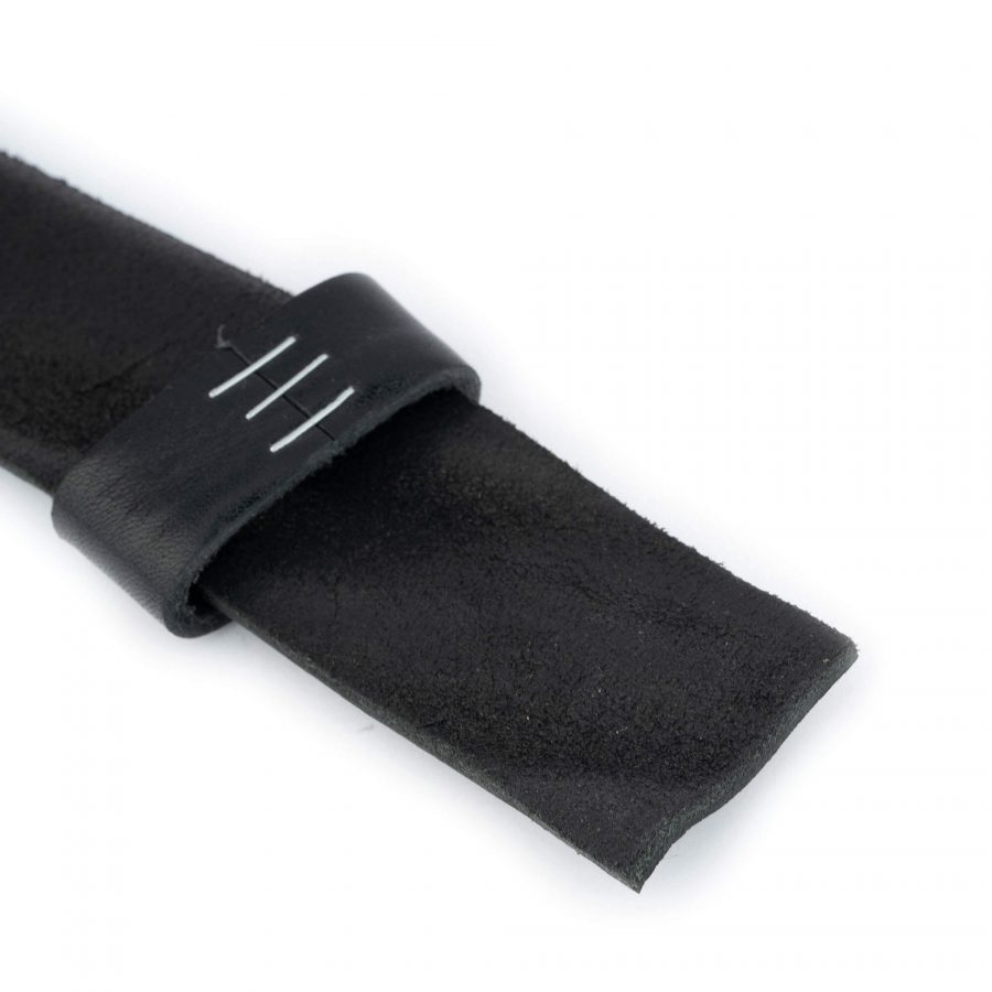 black full grain leather belt strap 40 mm replacement 6