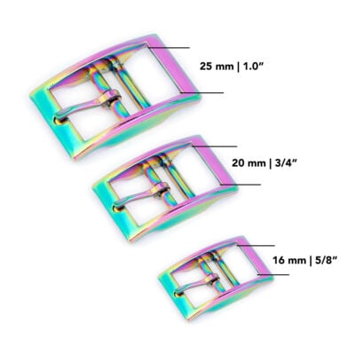 Titan Neo Chrome Center Bar Belt Buckle 1