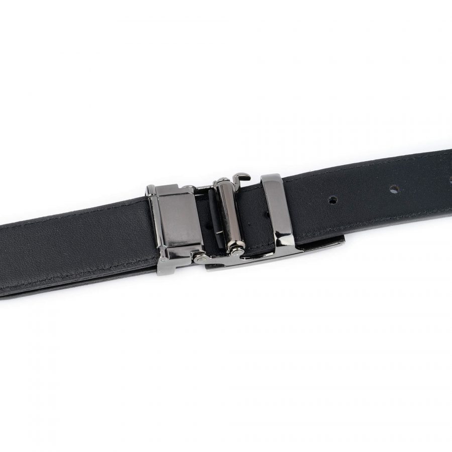 ratchet belt for women black genuine leather 4