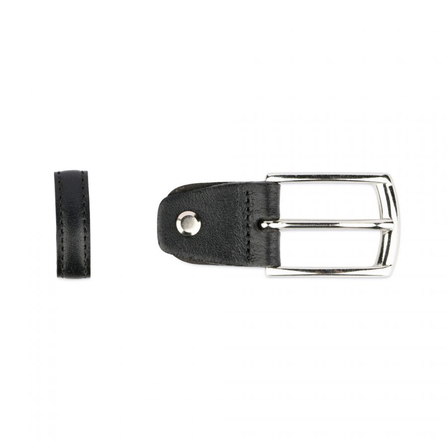 replacement belt buckle 30 mm black silver 2