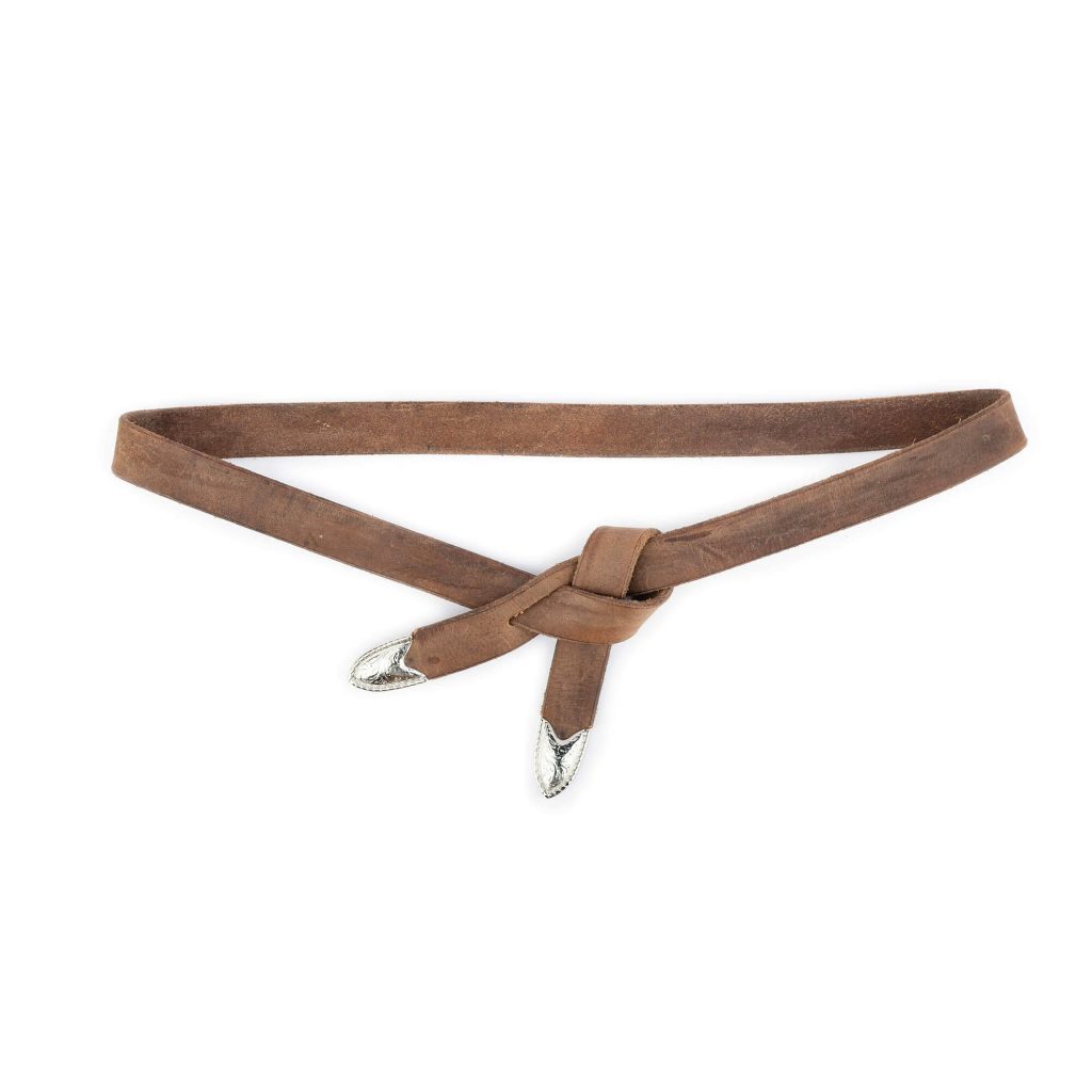 Western-Tie-Leather-Belt-Brown  display picture 1