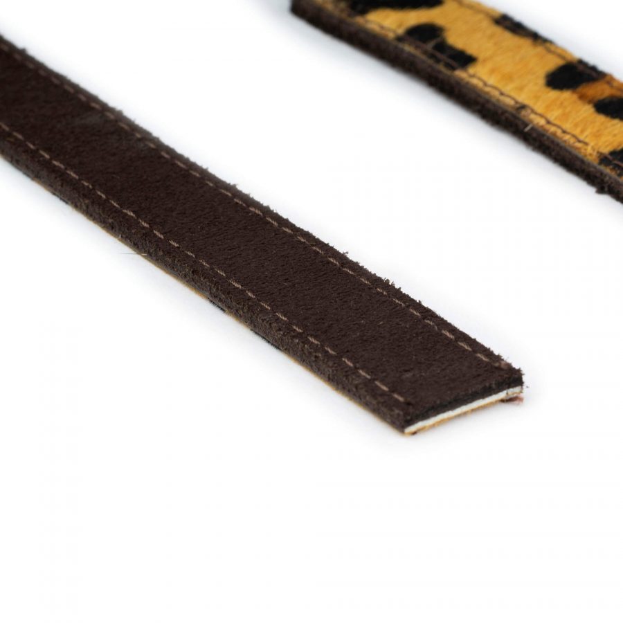 brown suede belt strap for buckles reversible 2 0 cm 4