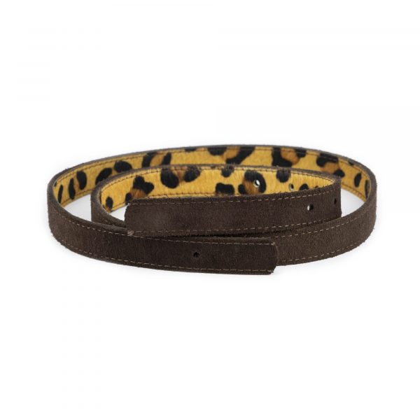 brown suede belt womens reversible 2 0 cm 1