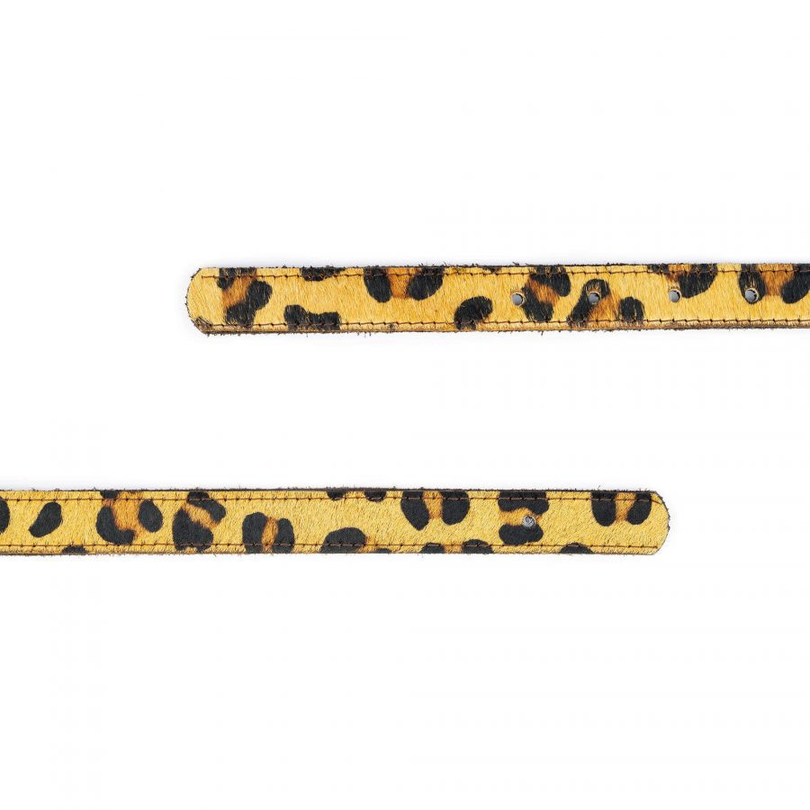 leopard calf hair belt strap for buckle 3