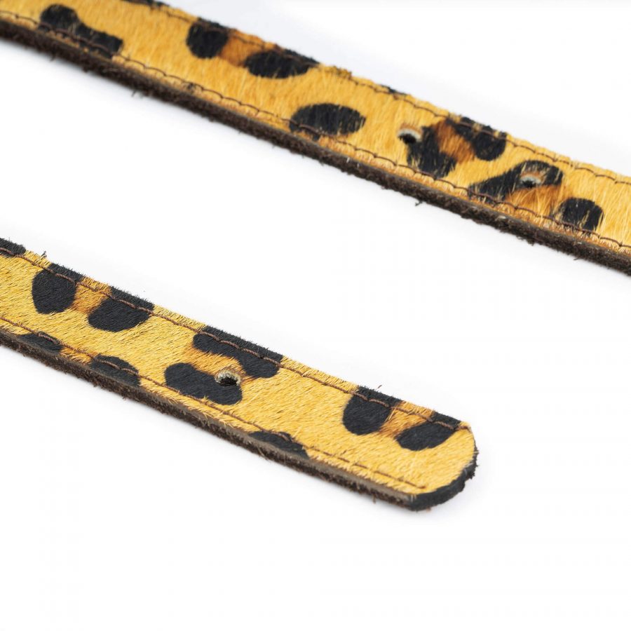 leopard calf hair belt strap for buckle 4