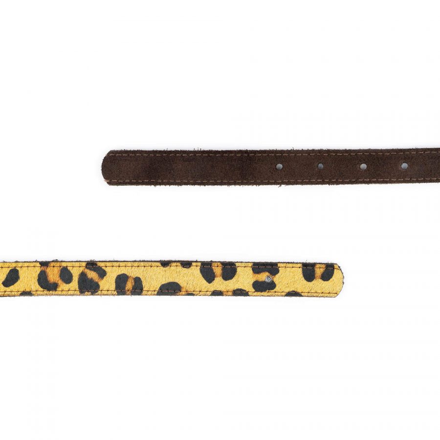 leopard calf hair belt strap for buckle 5