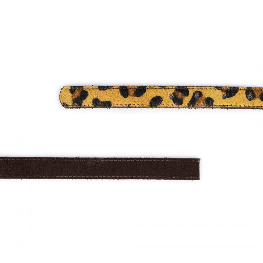 leopard print belt strap calf hair 20 mm 3