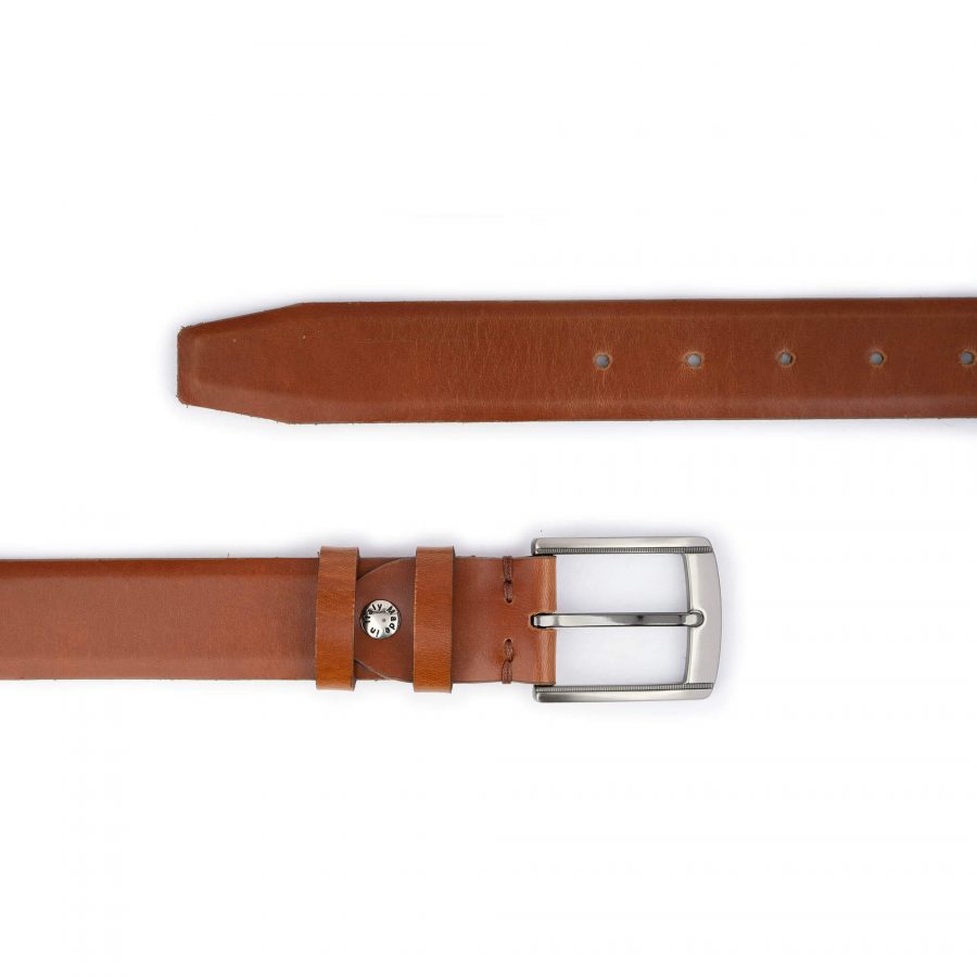 light brown dress belt mens genuine leather 2