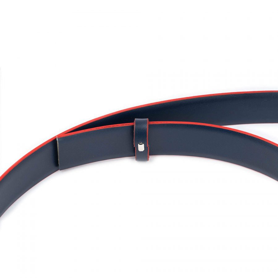 men s reversible belt strap light gray to blue 4