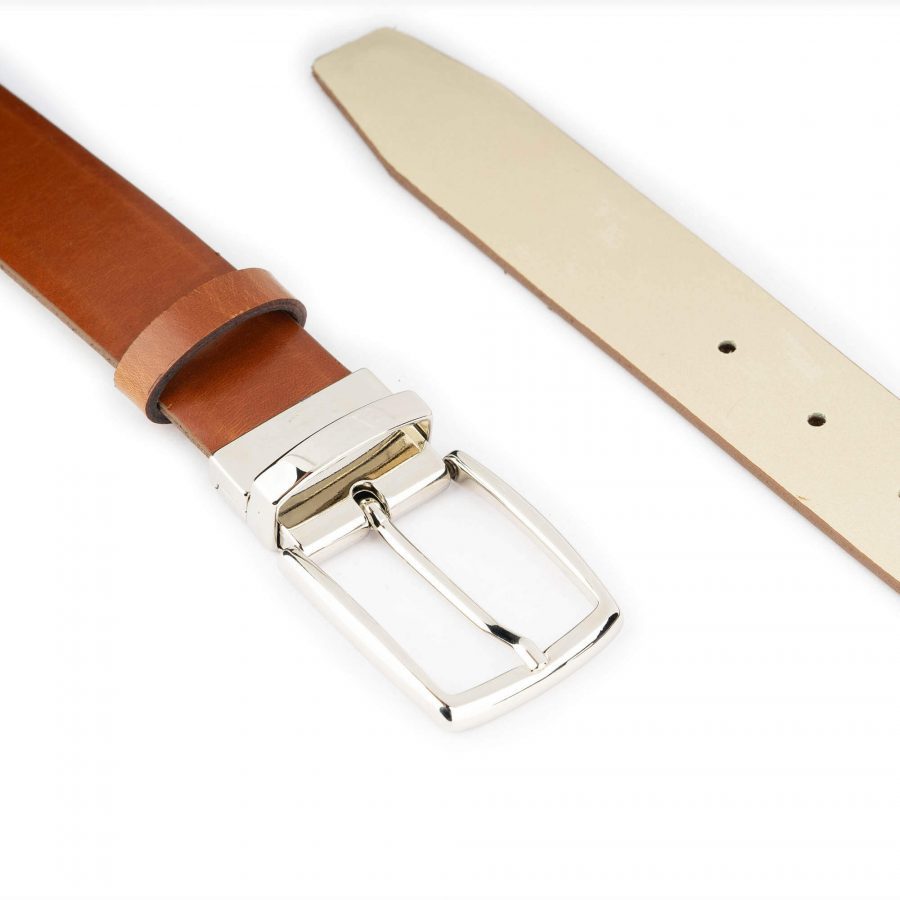 mens grey leather belt reversible to brown 4