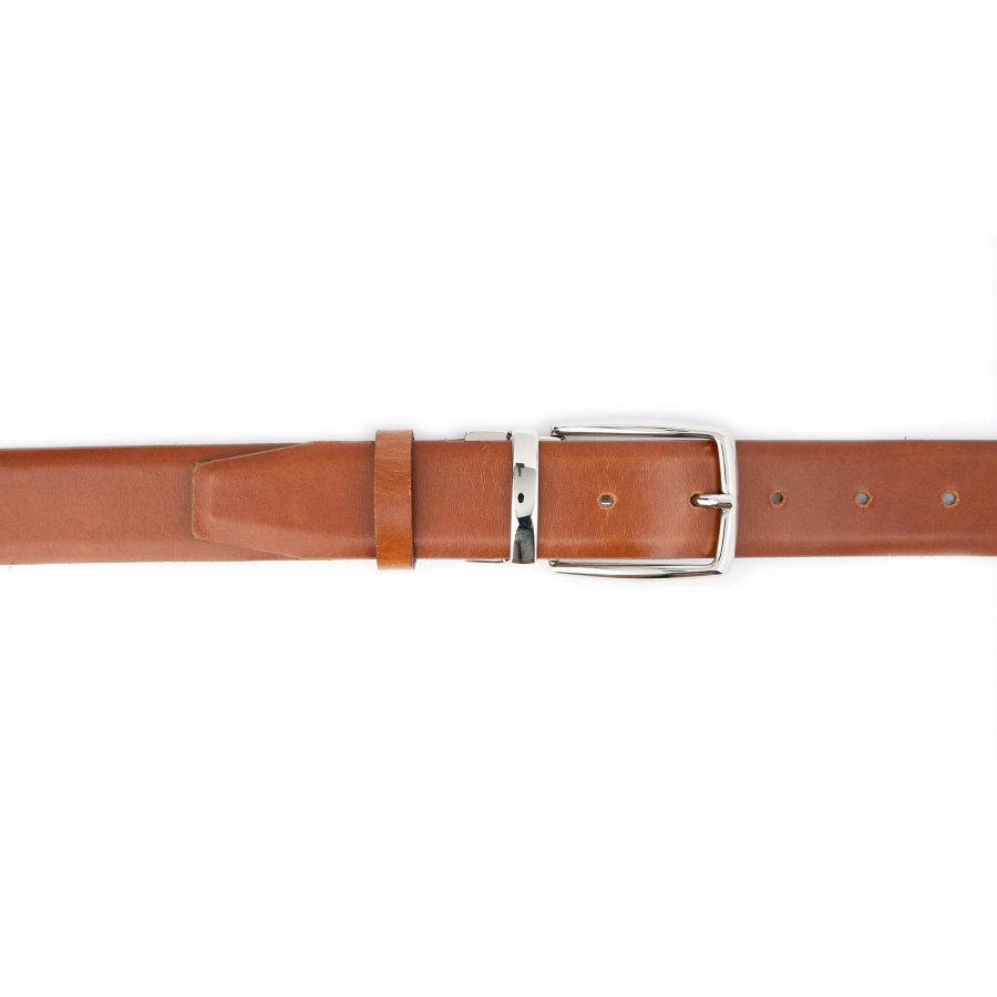 mens grey leather belt reversible to brown 5