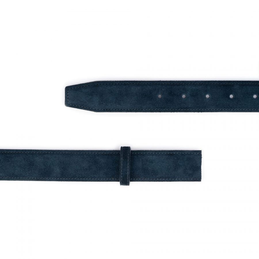 navy blue belt leather strap for buckles reversible 3