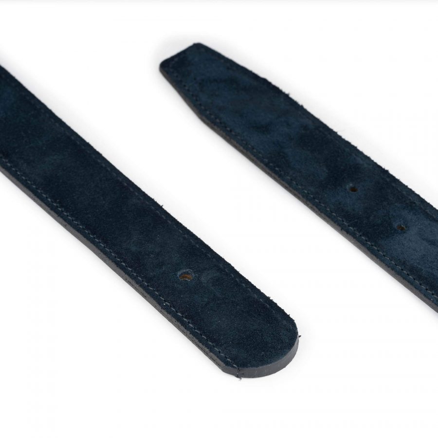 replacement blue suede leather strap with hole for buckle 3