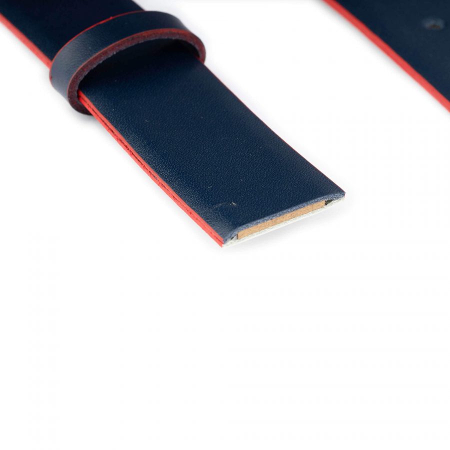 reversible mens belt strap blue light gray 35 mm 4