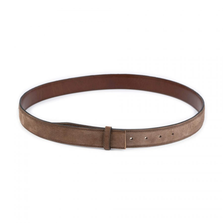 taupe brown belt strap for buckle reverisible replacement 6