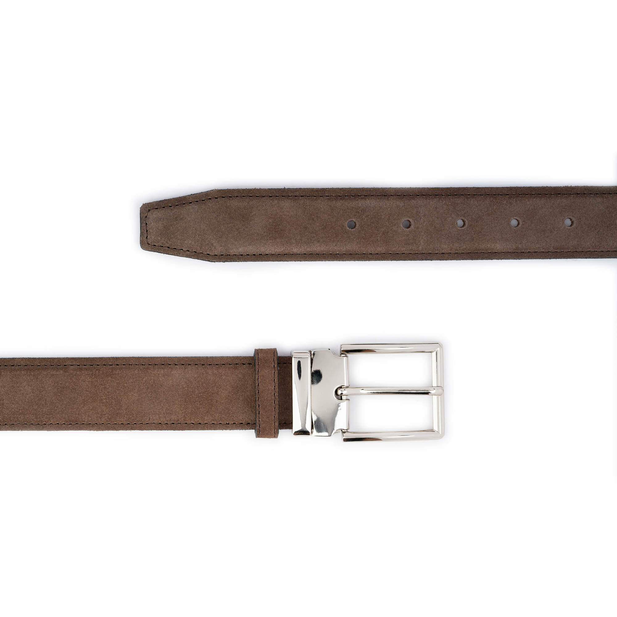 Buy Taupe Brown Belt With Buckle | Mens Casual | Capo Pelle