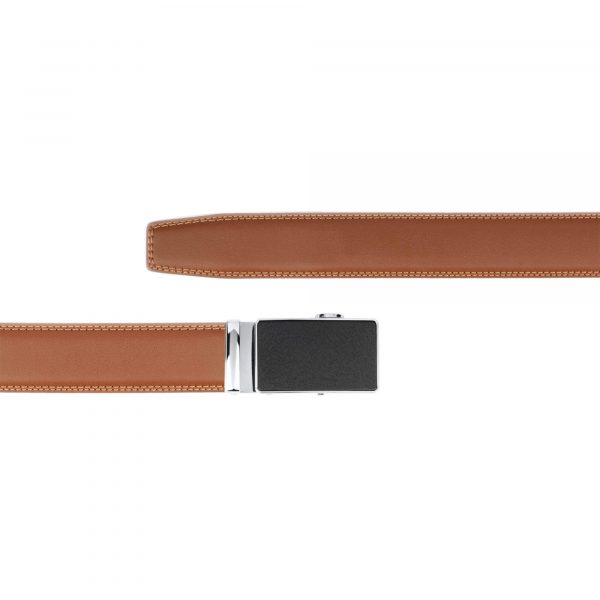 automatic Vegan Belt Mens Tan Brown With Buckle