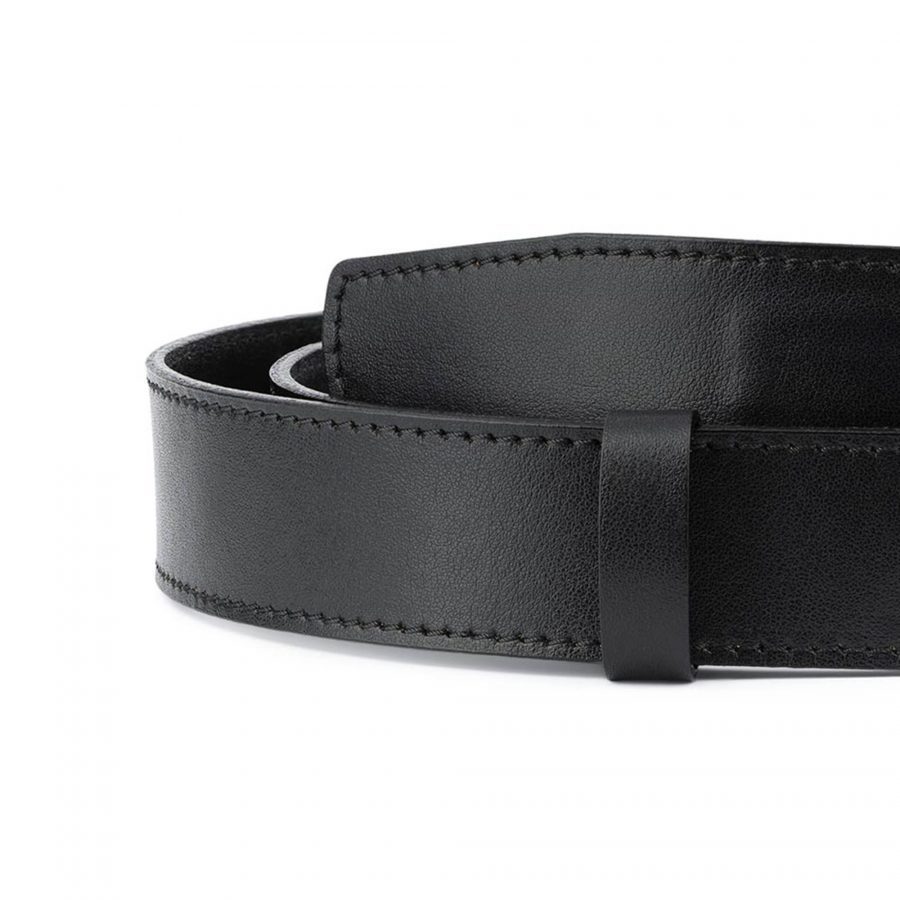 Black Leather Strap for Ratchet Belt 001
