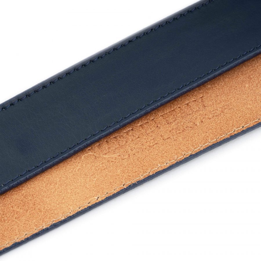 Dark Blue Leather Strap for Ratchet Belt 005