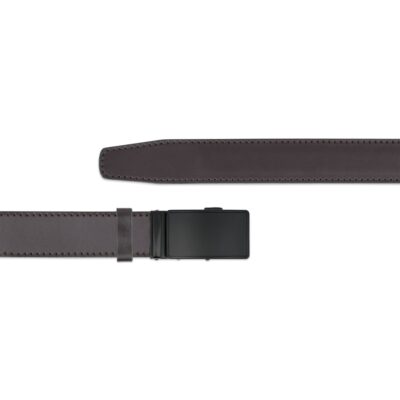 brown ratchet mens belt with black matte buckle copy