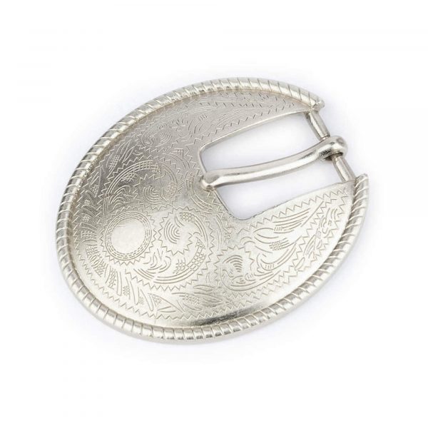 cowgirl belt buckle western oval metal 20 mm 1