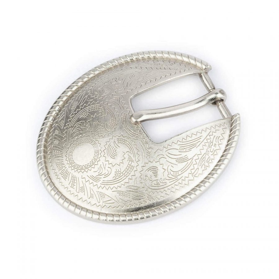 cowgirl belt buckle western oval metal 20 mm 1