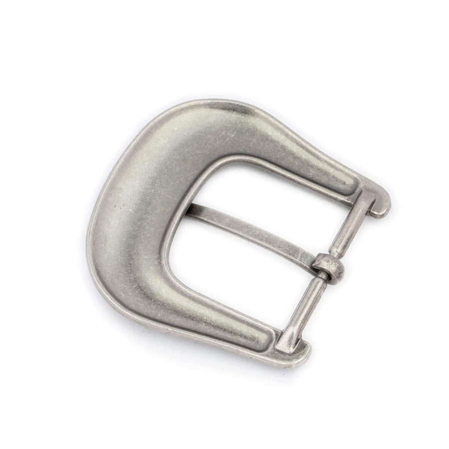 replacement silver cowboy buckle for leather belts 40 mm 4