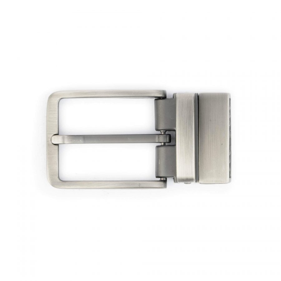 reversible clasp belt buckle gray matte 35 mm 6