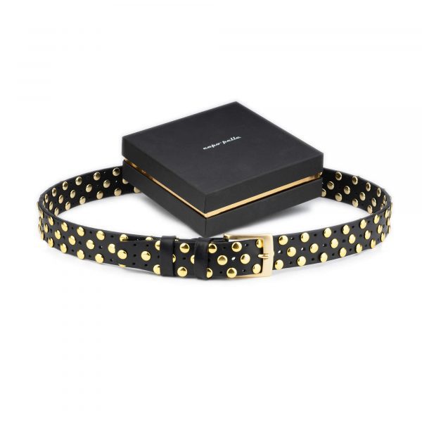 unique gifts for men gold studded belt 0