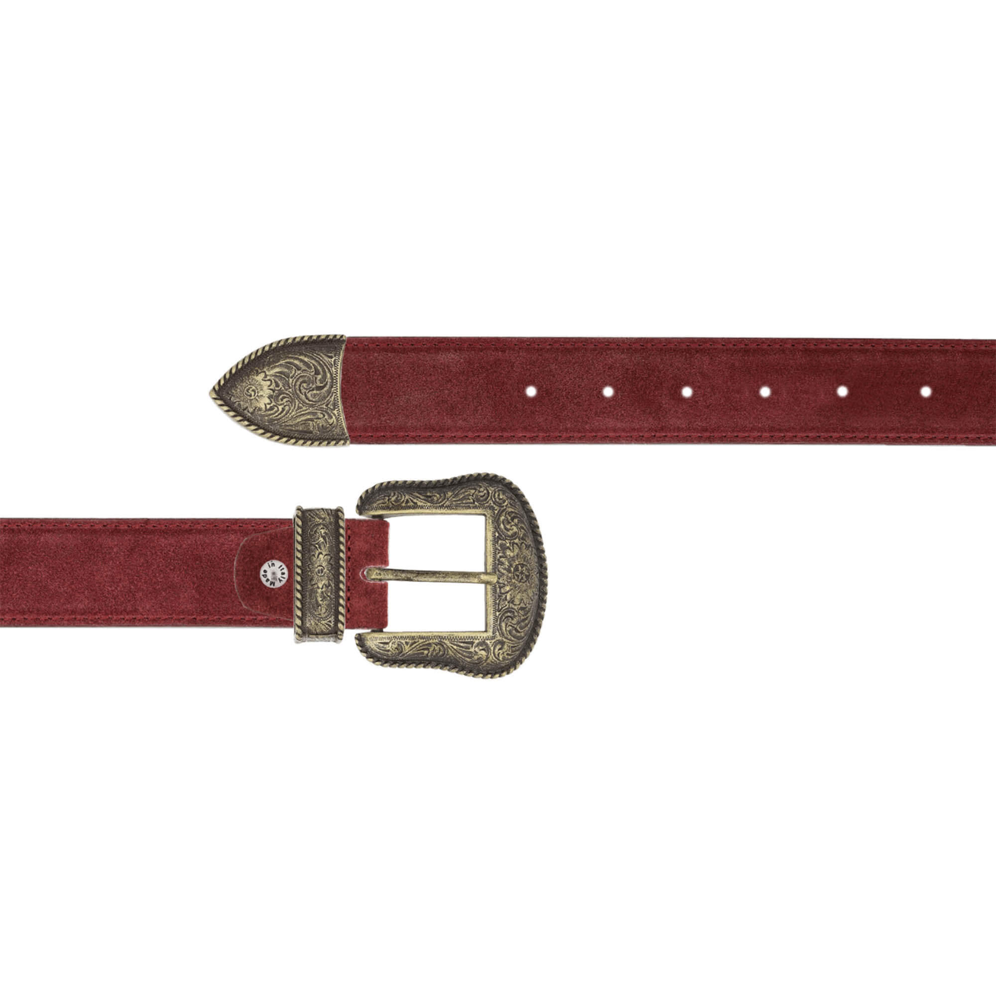 Customized Size Western Leather Belt with Durable Handmade Buckle