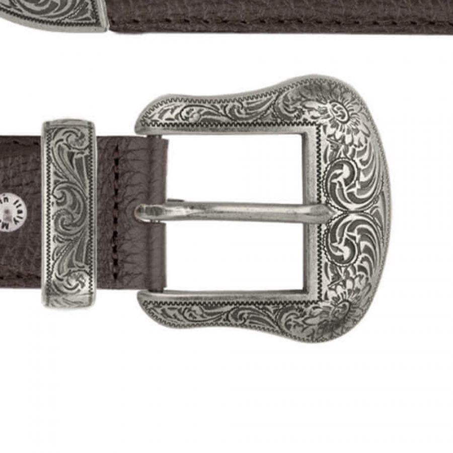 brown ranger western belt genuine leather copy