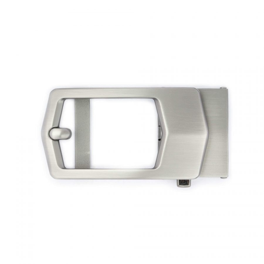 mens grey auto buckle for ratchet belts 2