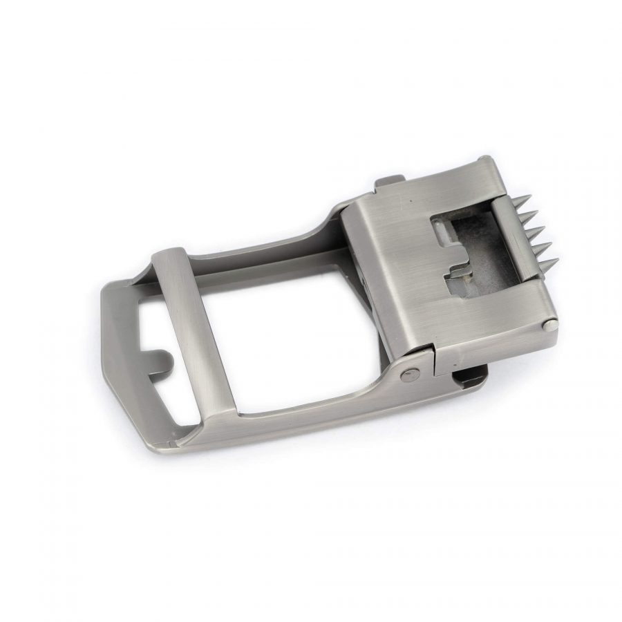 mens grey auto buckle for ratchet belts 5