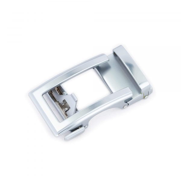 mens silver slide buckle for automatic belts 1