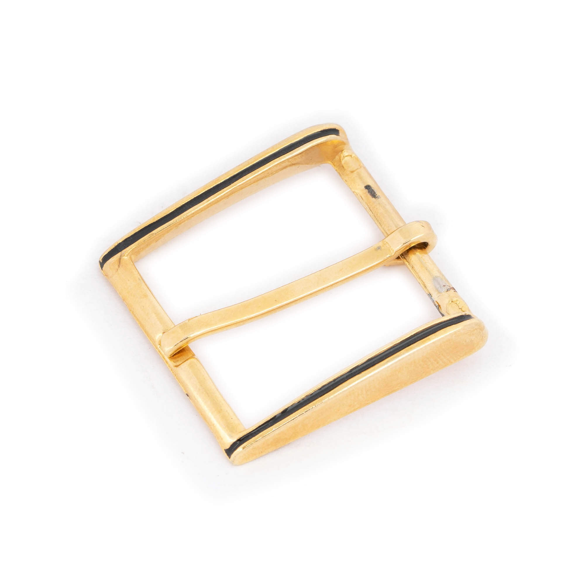 Sturdy Brass Rectangular Center Bar Pin Belt Buckle Replacement Fit 40mm  Strap