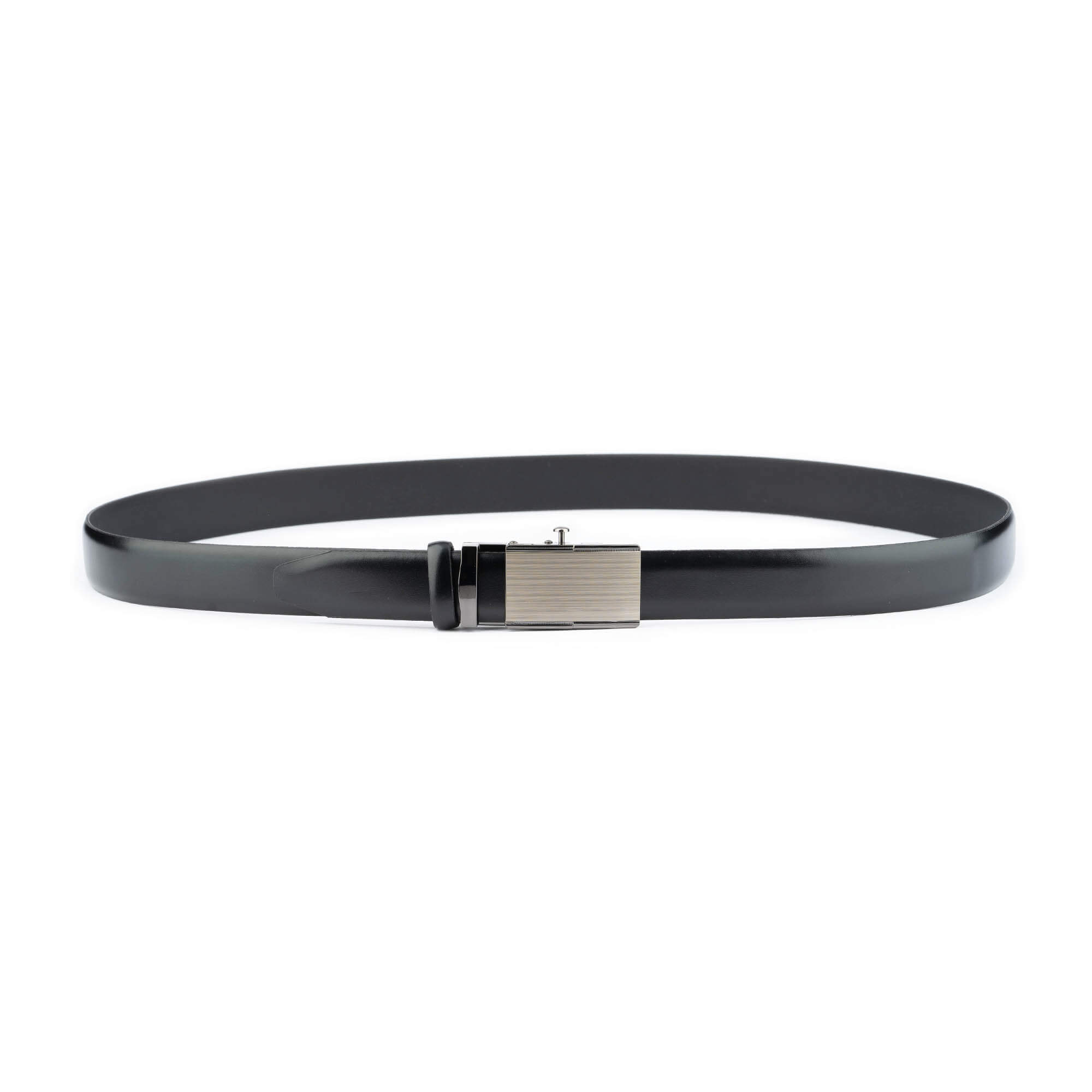 Men's Leather Designer Belt with Fashion Comfort Click Buckle Exact Fit
