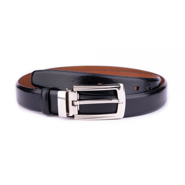 Best Mens Dress Belt With Silver Buckle 1 1 8 Inch New 1 BLAB3055SLVR