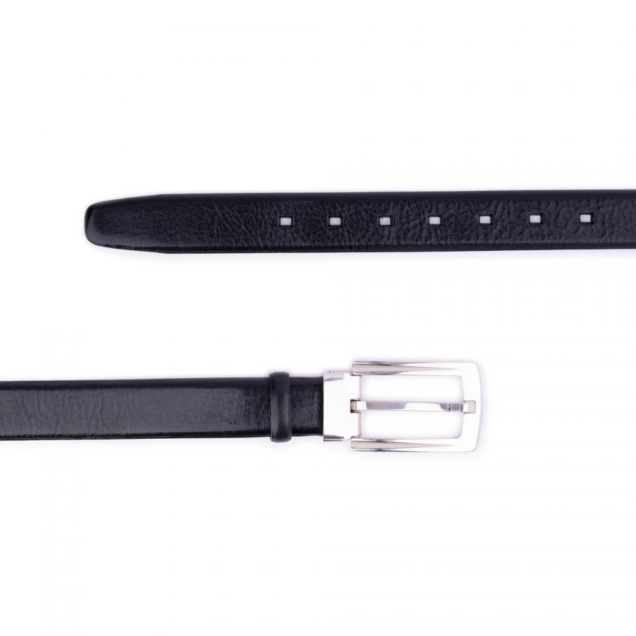 Best Mens Dress Belt With Silver Buckle 1 1 8 Inch New 3