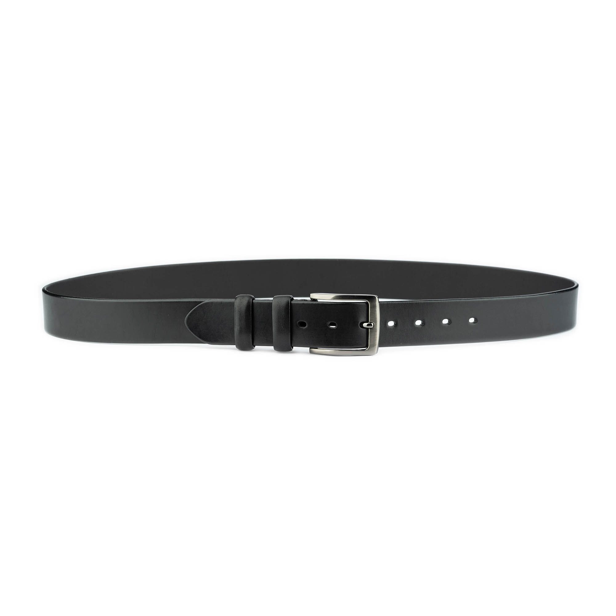 Buy Mens Belt For Black Jeans - Wide Thick Real Leather