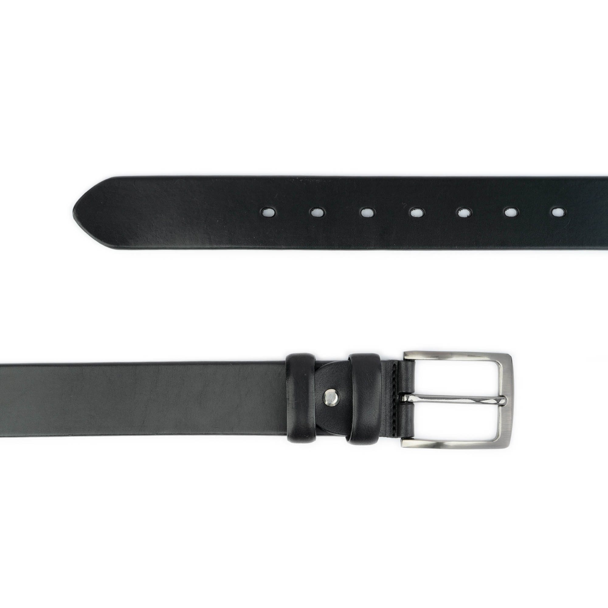 Buy Mens Belt For Black Jeans - Wide Thick Real Leather