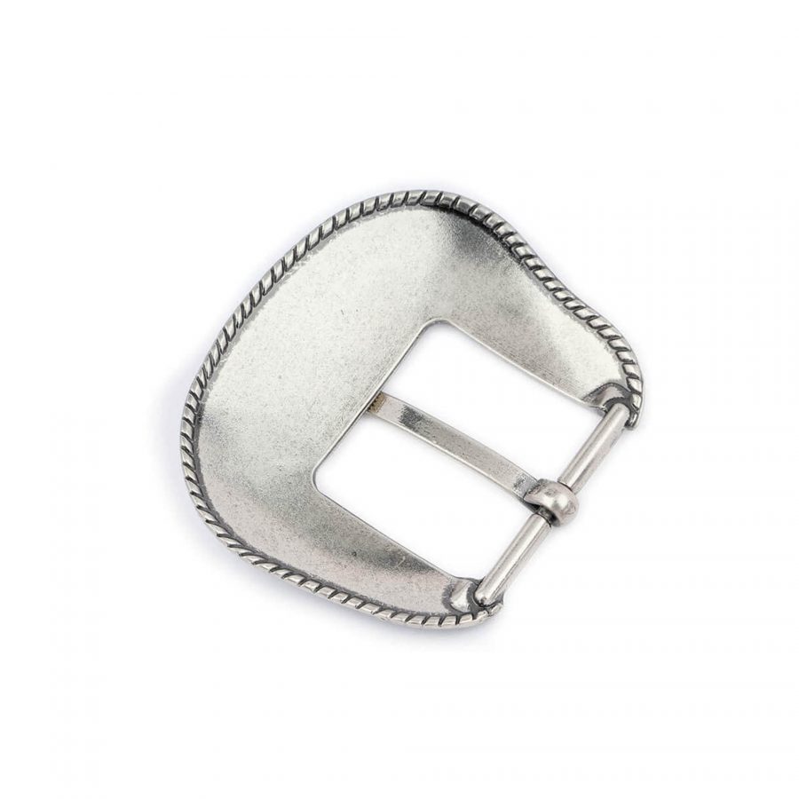 Replacement Silver Cowgirl Buckle For Leather Belts 38 Mm 2