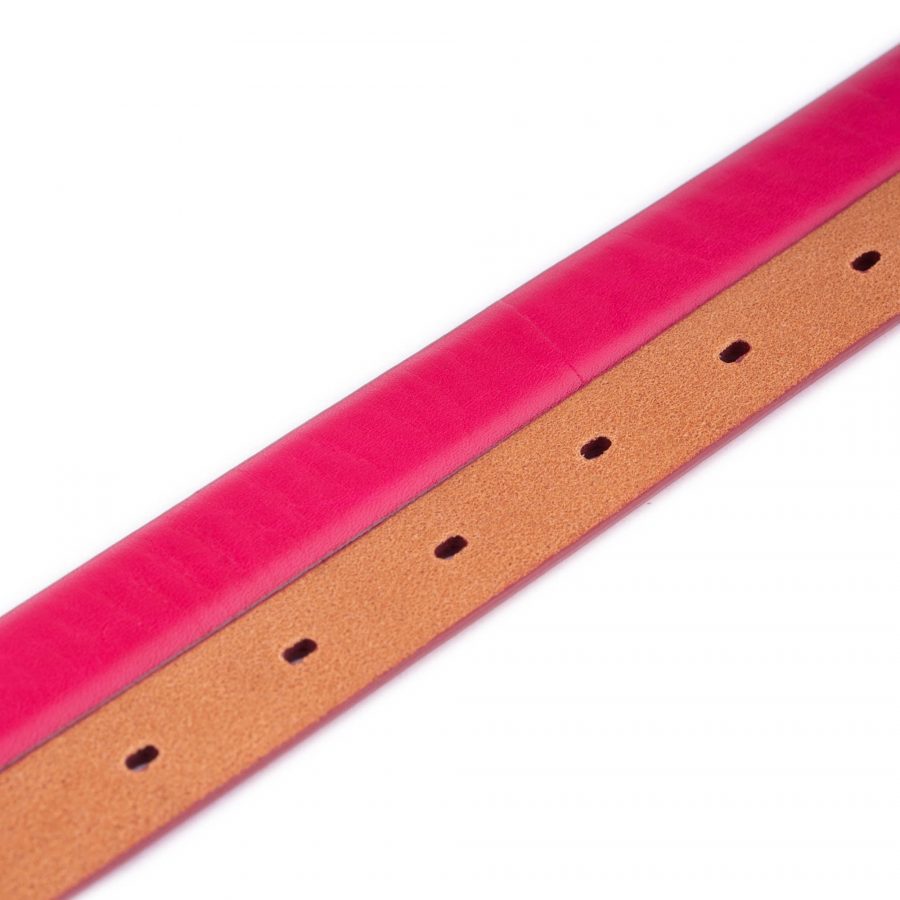 Thin Women Pink Belt For Dress Genuine Leather New 5