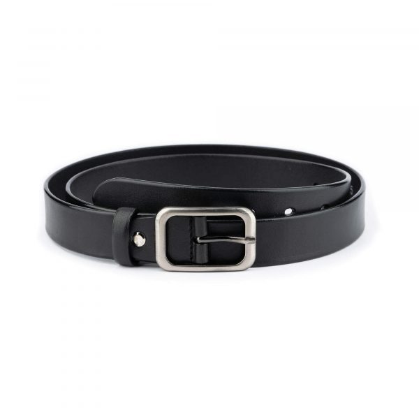 black ladies belts for jeans 3 0 cm genuine leather 1