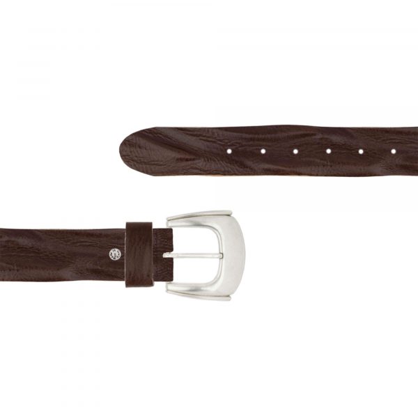 brown casual western belt for ladies 1