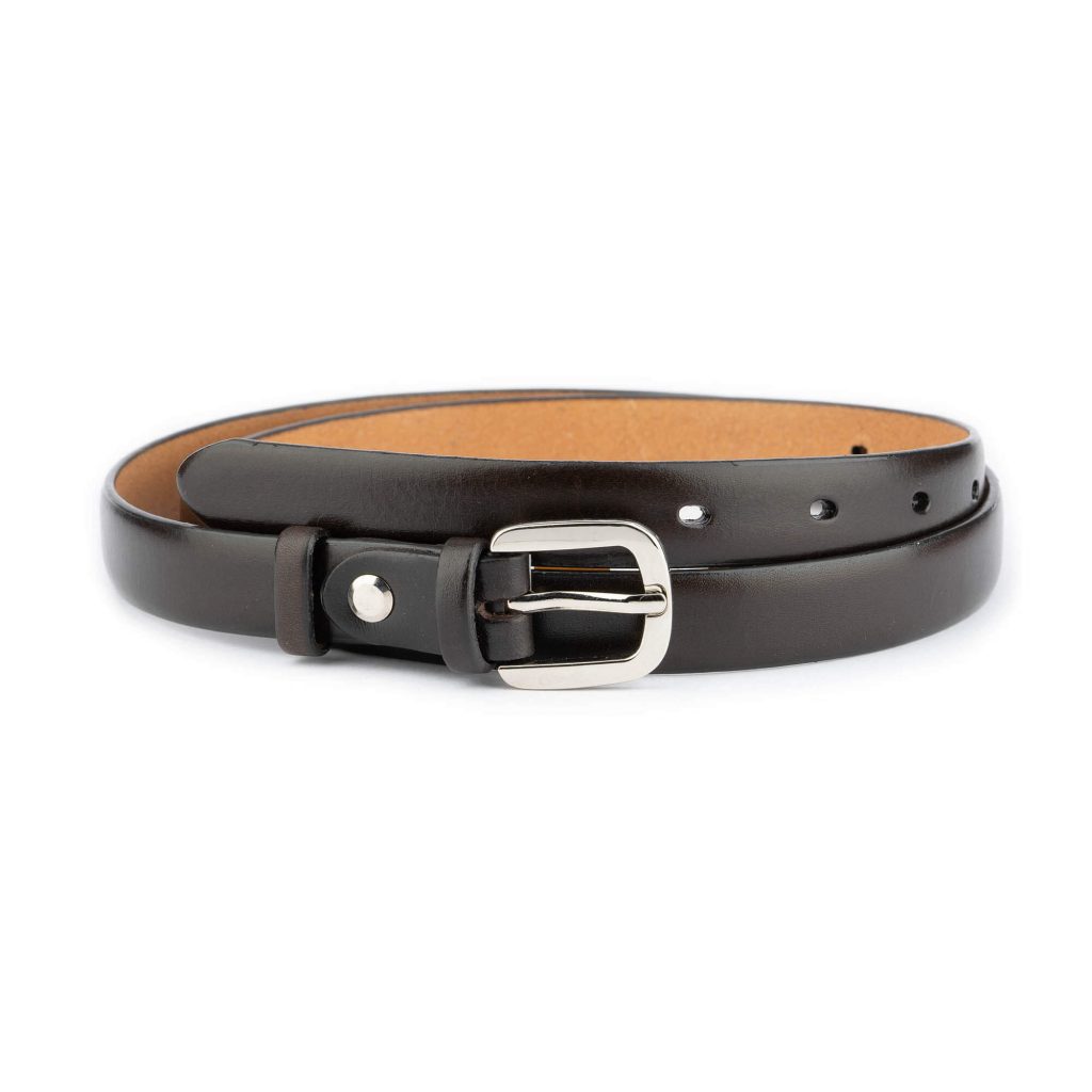Womens Dark Brown Belt For Dress - Genuine Leather 36" / 90 cm - Brown Womens Dark Brown Belt For Dress - Genuine Leather 36" / 90 cm - Brown