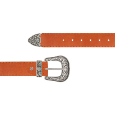 brown western belt for men genuine leather 1