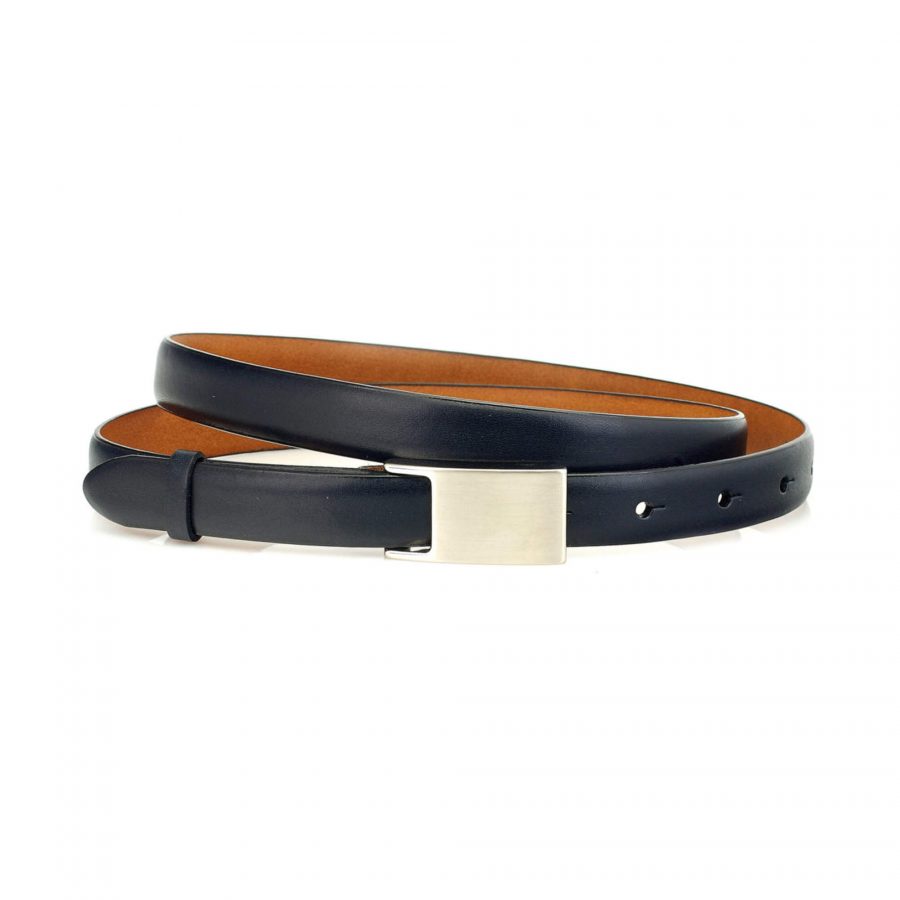 dark blue leather belt for ladies real leather 1